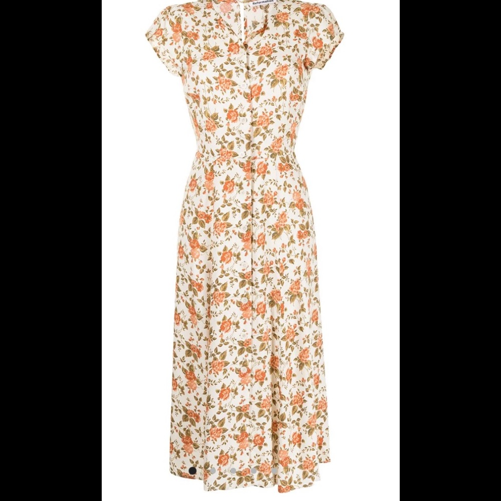 Reformation Fauna floral-print dress